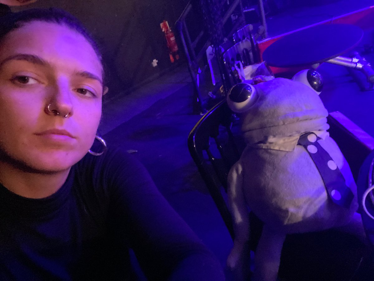 BertieHarris_'s tweet photo. Me and my main man Grumby chilling between takes. I had so much fun puppeteering this fella for Dylan Woodley’s @adultswim Short https://t.co/jMPQhJH6Iz