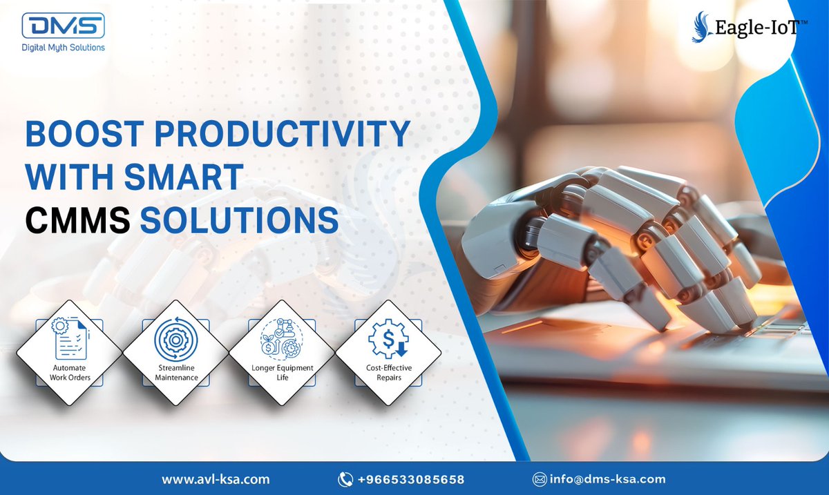 Eagle_IoT's tweet image. Eagle-IoT&apos;s #CMMS boosts productivity by automating work orders and streamlining maintenance tasks. Achieve longer equipment life and cost-effective repairs with ease.

avl-ksa.com/en/smart-compu…

#IT #ITAssetTracking #Smart #IoT #GPS #trackingdevice #Dammam #SaudiArabia