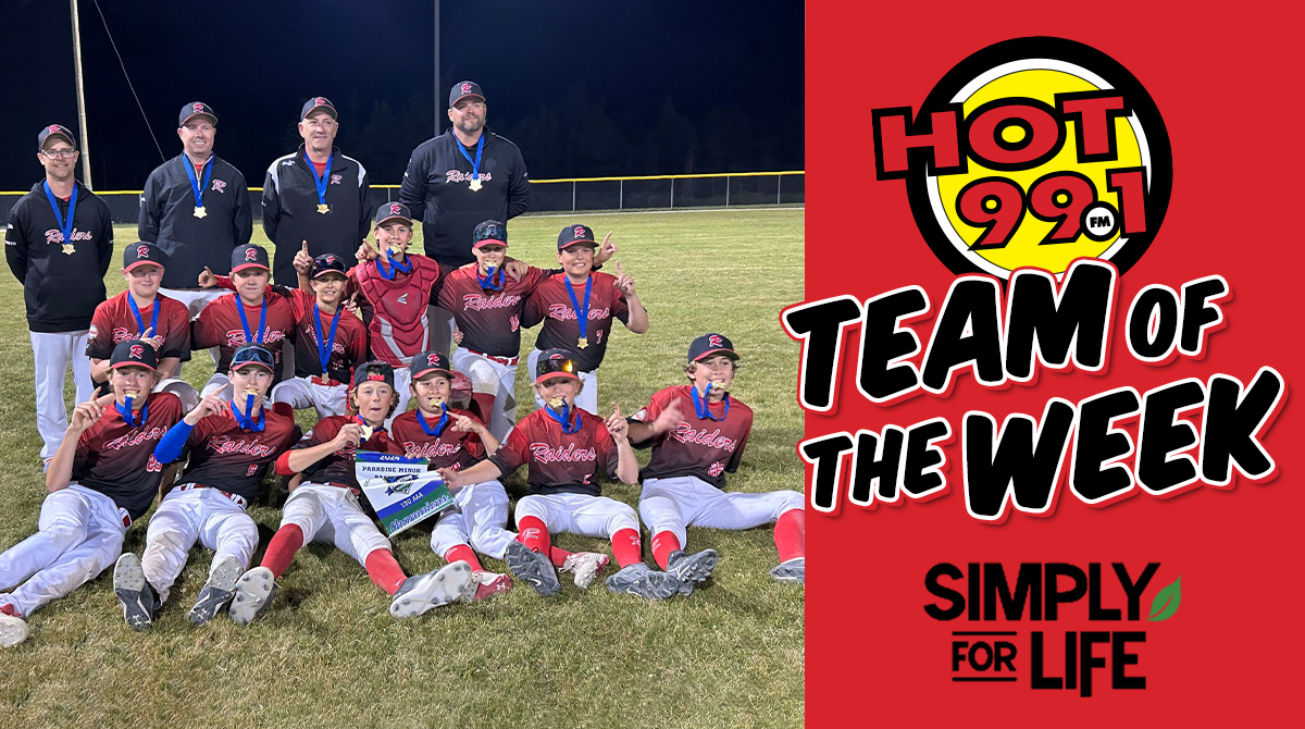 hot991fm's tweet photo. Say HI and CONGRATS to our 'HOT Team of the Week' The CBS Raiders 13U AAA baseball team! Nominate a team that needs recognition - https://t.co/D8dPpLWRiy… Weekly winners are entered to win free lunch courtesy of Simply For Life #HOTTeamoftheWeek #Hot991fm https://t.co/UX5Ypxwhwd