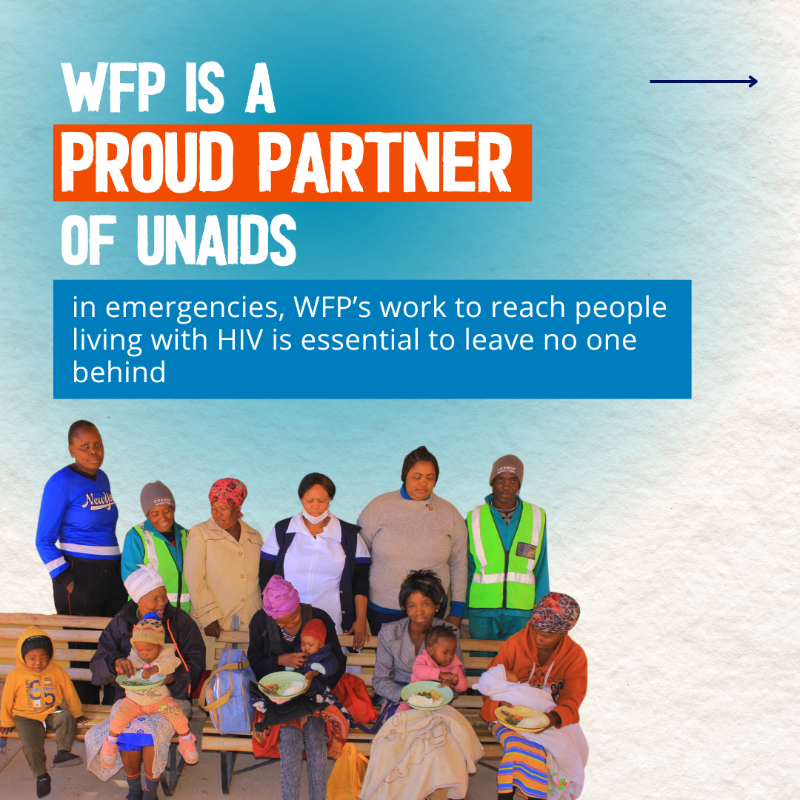 WFP's tweet photo. In 2023, AIDS claimed a life every single minute. But ending AIDS is within our reach.

Get the latest @UNAIDS report and learn more about the link between hunger, nutrition and HIV.

#GlobalAIDSUpdate2024