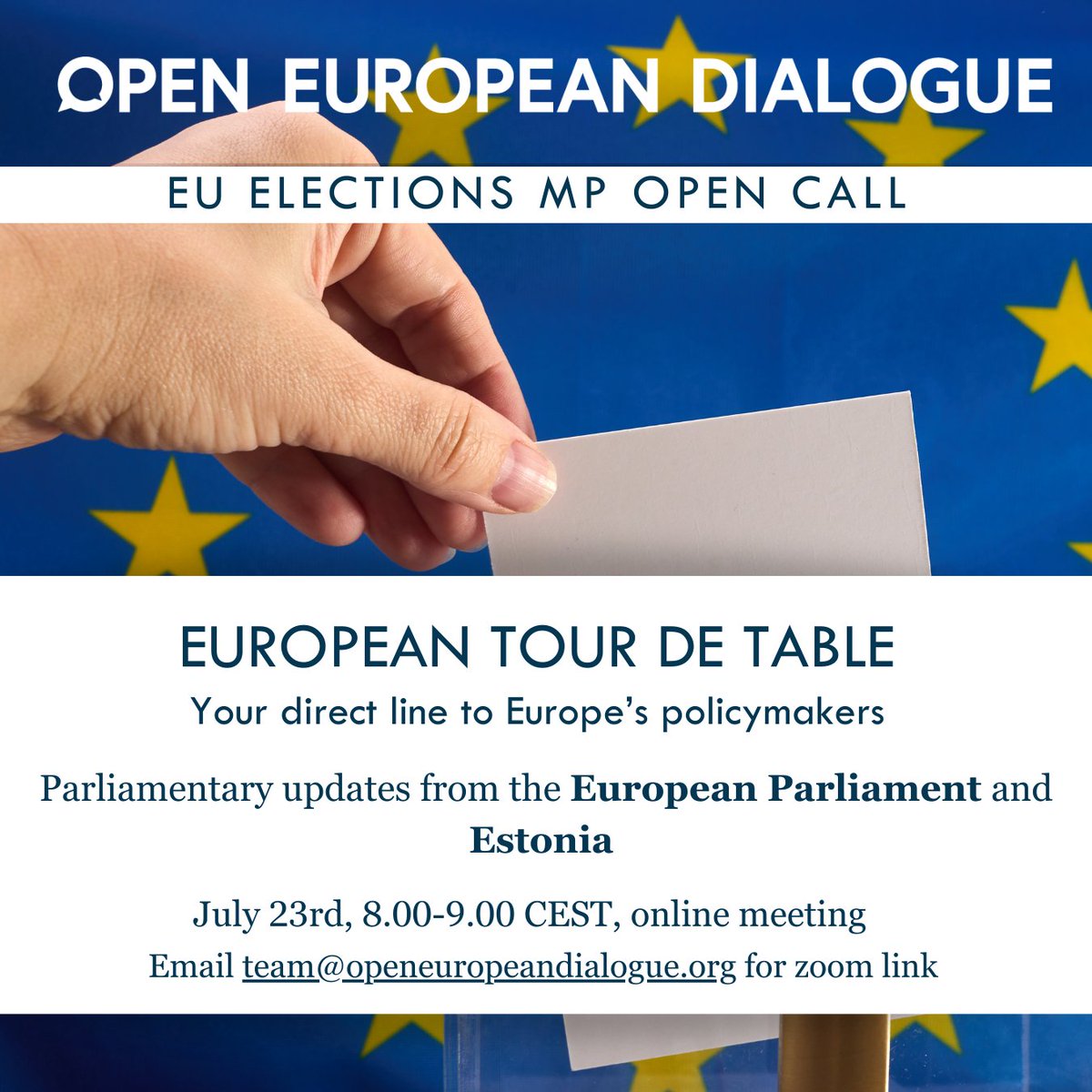 Open European Dialogue (@oedialogue) on Twitter photo Tomorrow at 8:00 CEST!
Join the conversation with <a href="/brandobenifei/">Brando Benifei</a>, Member of the European Parliament and Co-Rapporteur of the EU AI Act - Italy (Italy) and Liisa-Ly Pakosta, Member of the Riigikogu & Chair of the EU Affairs Committee (Estonia).
openeuropeandialogue.org/join-us/ Tomorrow at 8:00 CEST!
Join the conversation with <a href="/brandobenifei/">Brando Benifei</a>, Member of the European Parliament and Co-Rapporteur of the EU AI Act - Italy (Italy) and Liisa-Ly Pakosta, Member of the Riigikogu & Chair of the EU Affairs Committee (Estonia).
openeuropeandialogue.org/join-us/