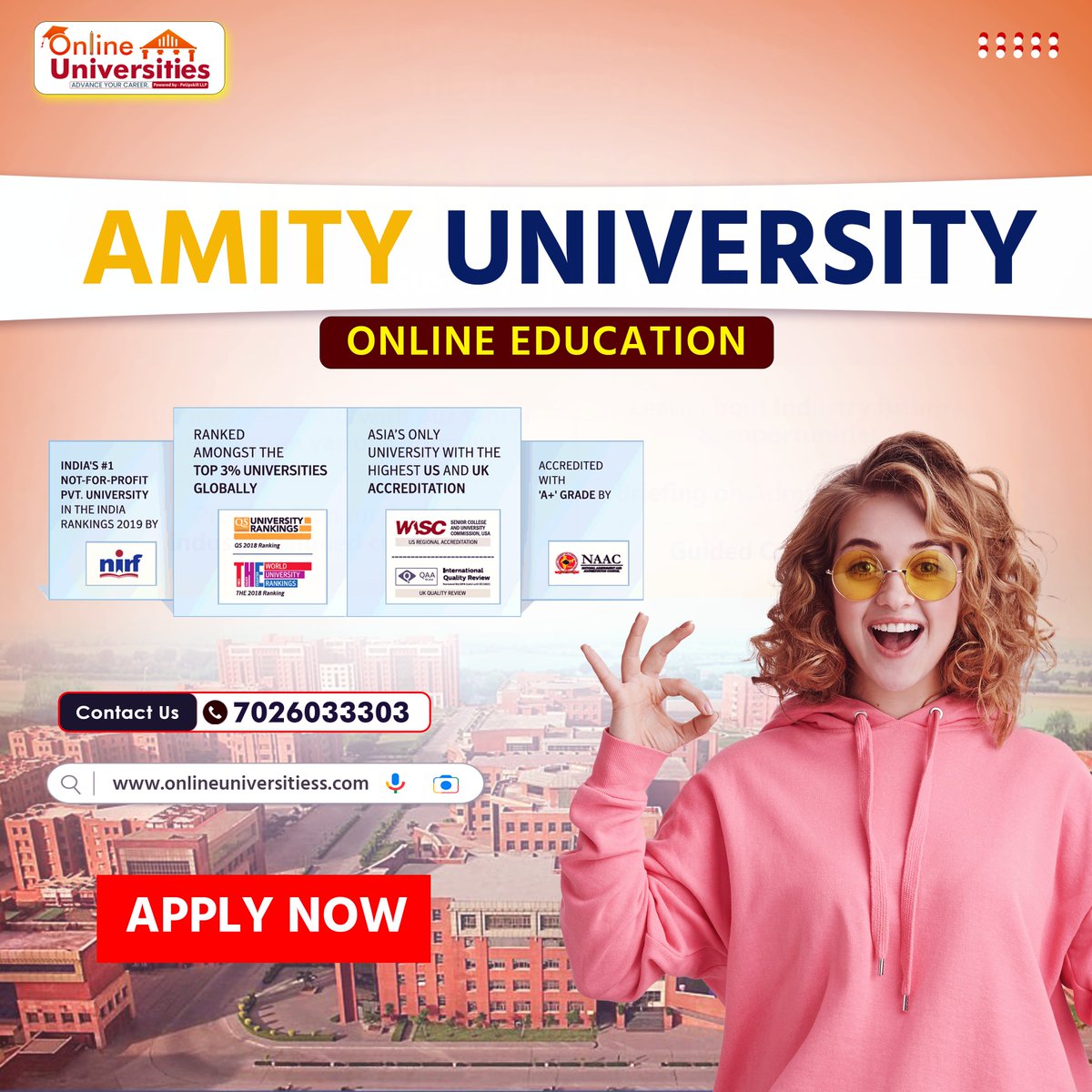 onlineedu4321's tweet image. Amity University Online Education can help you reach your full potential Study whenever and wherever you want with a wide range of courses tailored to help you succeed. #admission2024 #AmityUniversity #24x7learning #lifelonglearning #onlineuniversites #NEETPaperLeak