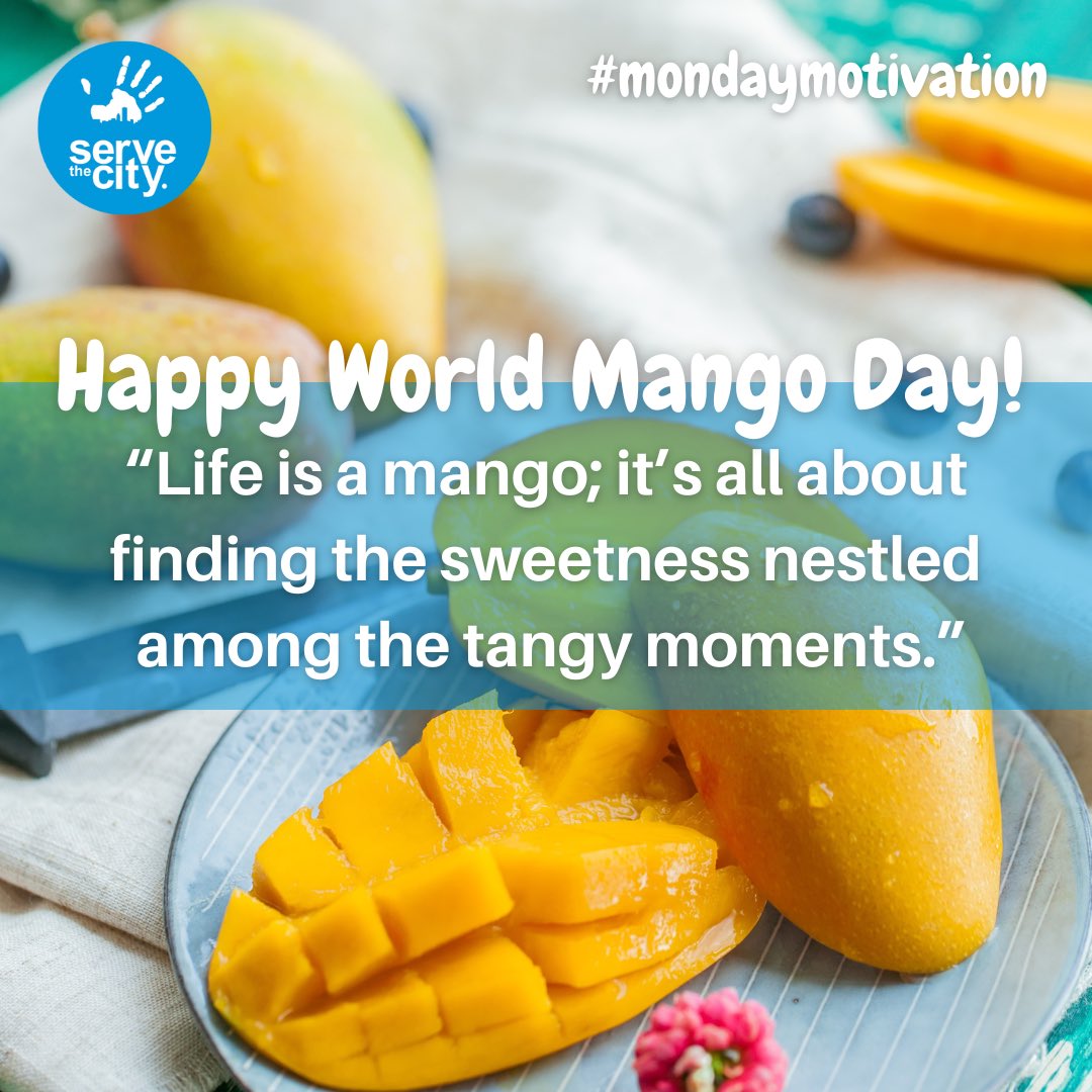 STCMaastricht's tweet photo. 🥭 Did you know that today is International Mango Day? No? Well, neither did we. 😅 But when we thought about a nice quote for this Monday, we discovered that July 22 is International Mango Day. ☀️ And we thought it was very fitting on such a sunny, summer day. https://t.co/EWYGyOqXt1