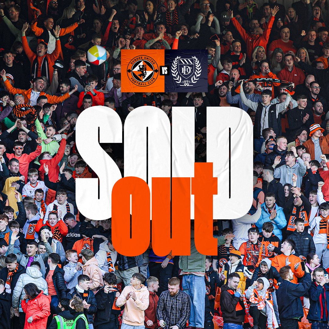 dundeeunitedfc's tweet image. ❌ Home-end tickets for the Dundee Derby are now sold out!

Thank you for your incredible support, Arabs 🧡