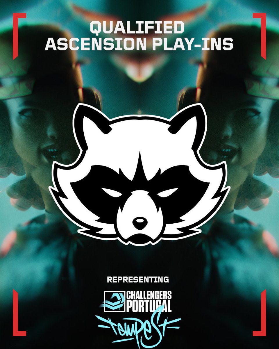 The racoons from <a href="/valleague_pt/">VALORANT Challengers Portugal: Tempest</a> are here to cause some trouble and snatch a second chance at making #VCTAscensionEMEA 

Welcome <a href="/PEDROPPEDROvlr/">PPP</a> to #ChallengersEMEA Ascension Play-In 🦝

Groups: July 28-29 
Playoff: July 30-31