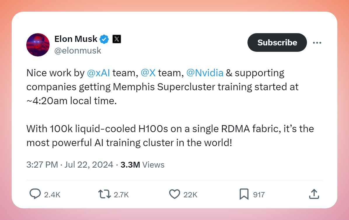 trueguess1's tweet photo. @elonmusk @xai @X @nvidia https://t.co/0sNcRSSdLM