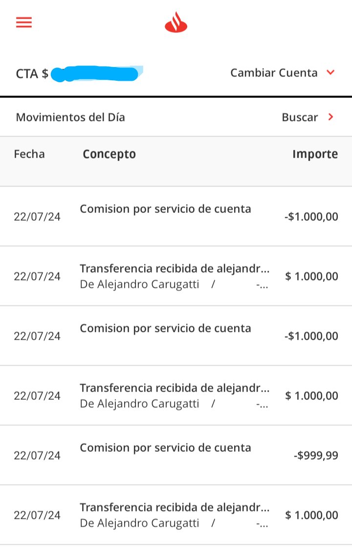 TheOtherOtter_'s tweet photo. Cambiando de banco inmediatamente @Santander_Ar https://t.co/UNi9DJGUWv