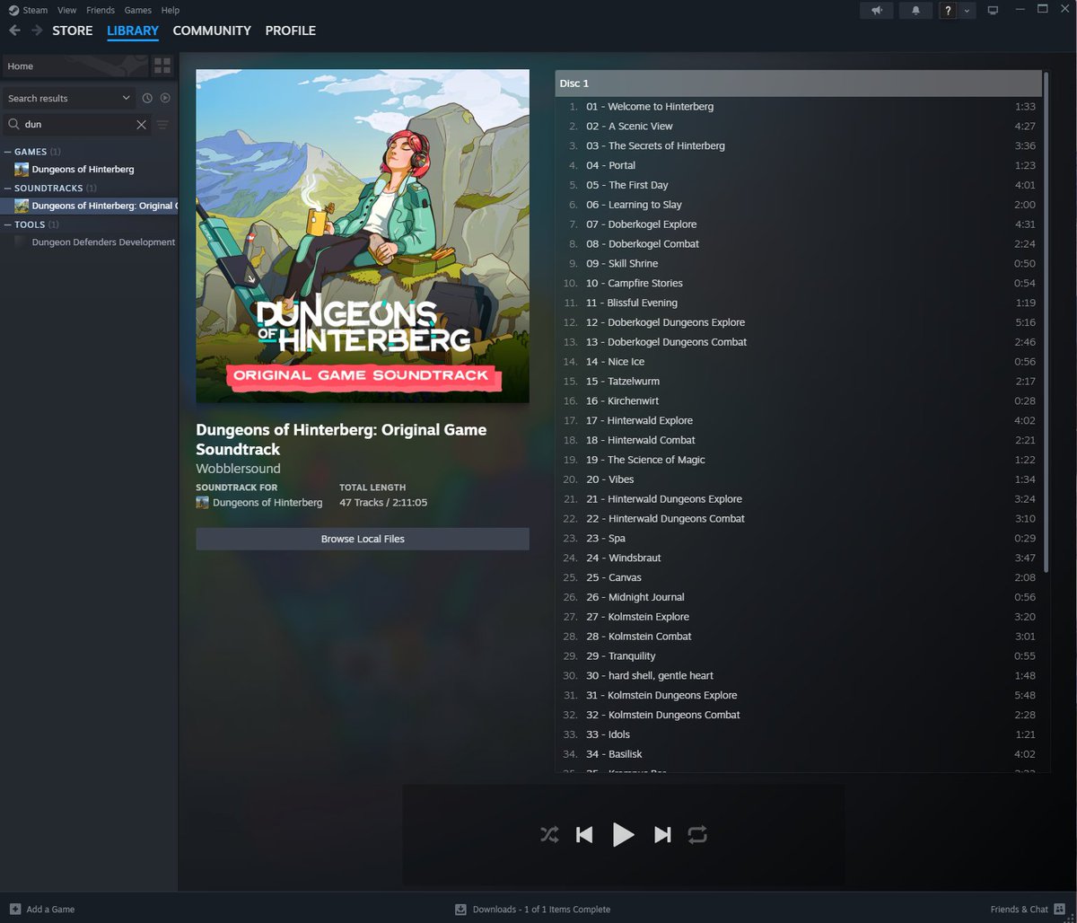 Nikolaj Jensen (@nikolajfj) on Twitter photo Dagens soundtrack gรฅr til spillet Dungeons of Hinterberg, komponeret af <a href="/wobblersound/">wobblersound</a>. Spillet bliver ved med at overraske mig og samme gรธr soundtracket. Dagens soundtrack gรฅr til spillet Dungeons of Hinterberg, komponeret af <a href="/wobblersound/">wobblersound</a>. Spillet bliver ved med at overraske mig og samme gรธr soundtracket.