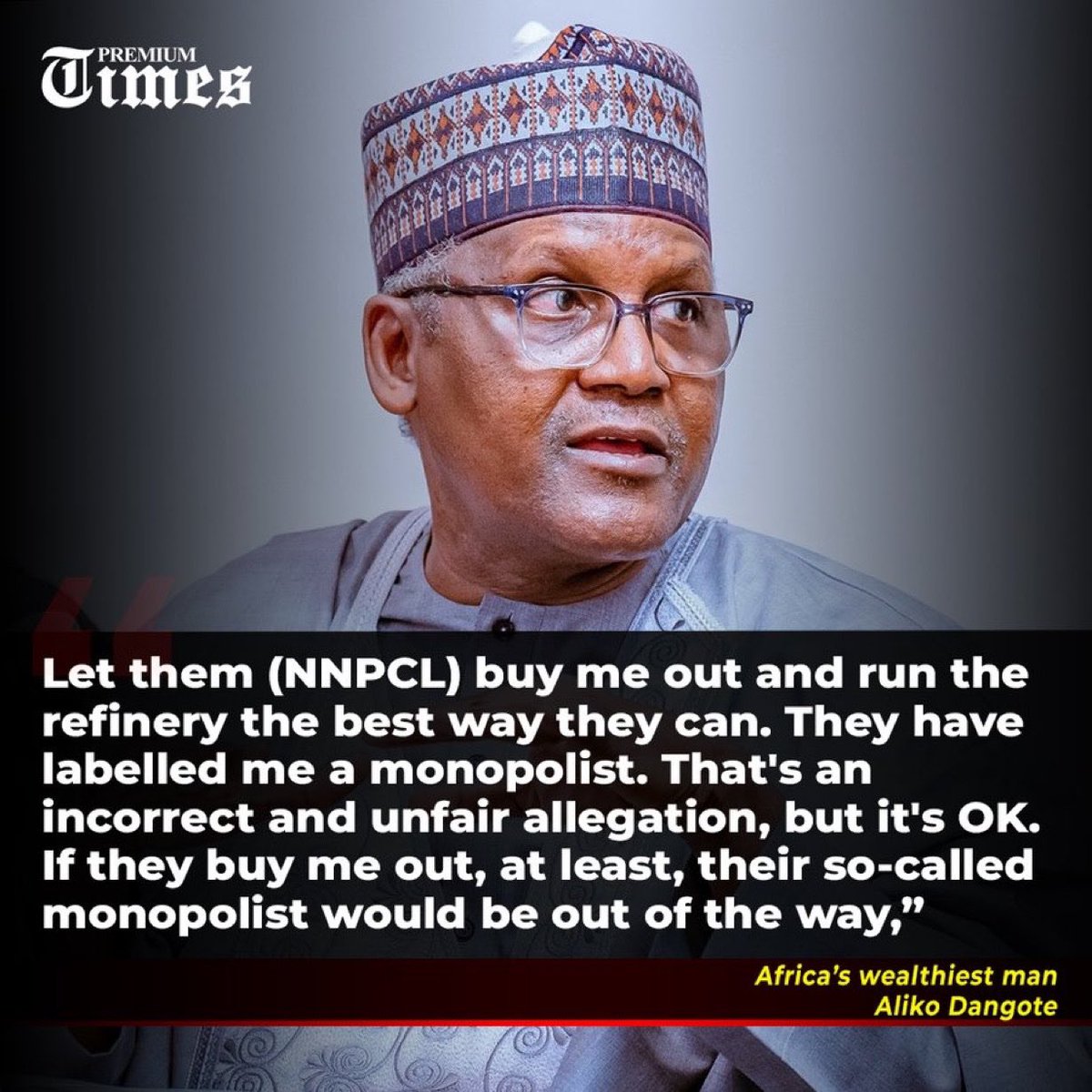 abee2041's tweet photo. Dangote need to be supported and protected at all costs, because this man want the best for his country 
#istandwithdangote 💪🏾💪🏾💪🏾💪🏾💪🏾 https://t.co/wgBjJN67Zk