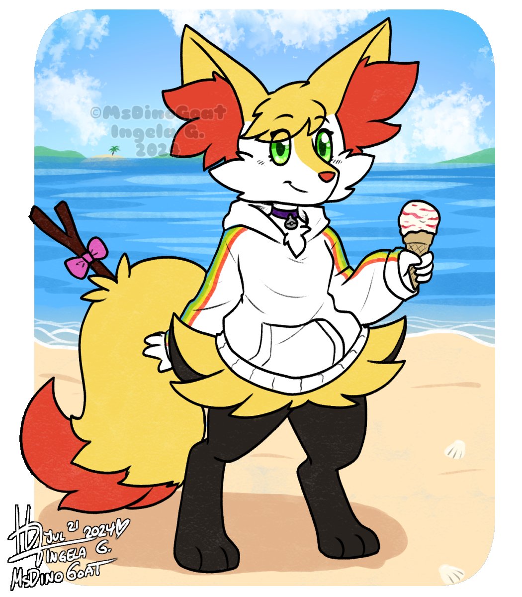 (Got beaned by dinogoat~)
There's a brai in da beach what will ya do ;v