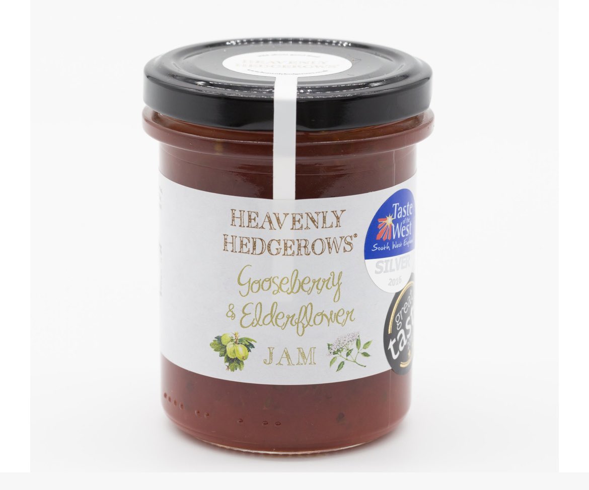 Just collected 4kg of plump gooseberries from a friend. These, coupled with our homemade fragrant elderflower cordial, make a delicious jam. 

Made with British sugar in small batches without the use of pectin. 

Also available, without the cordial, in our no added sugar range.