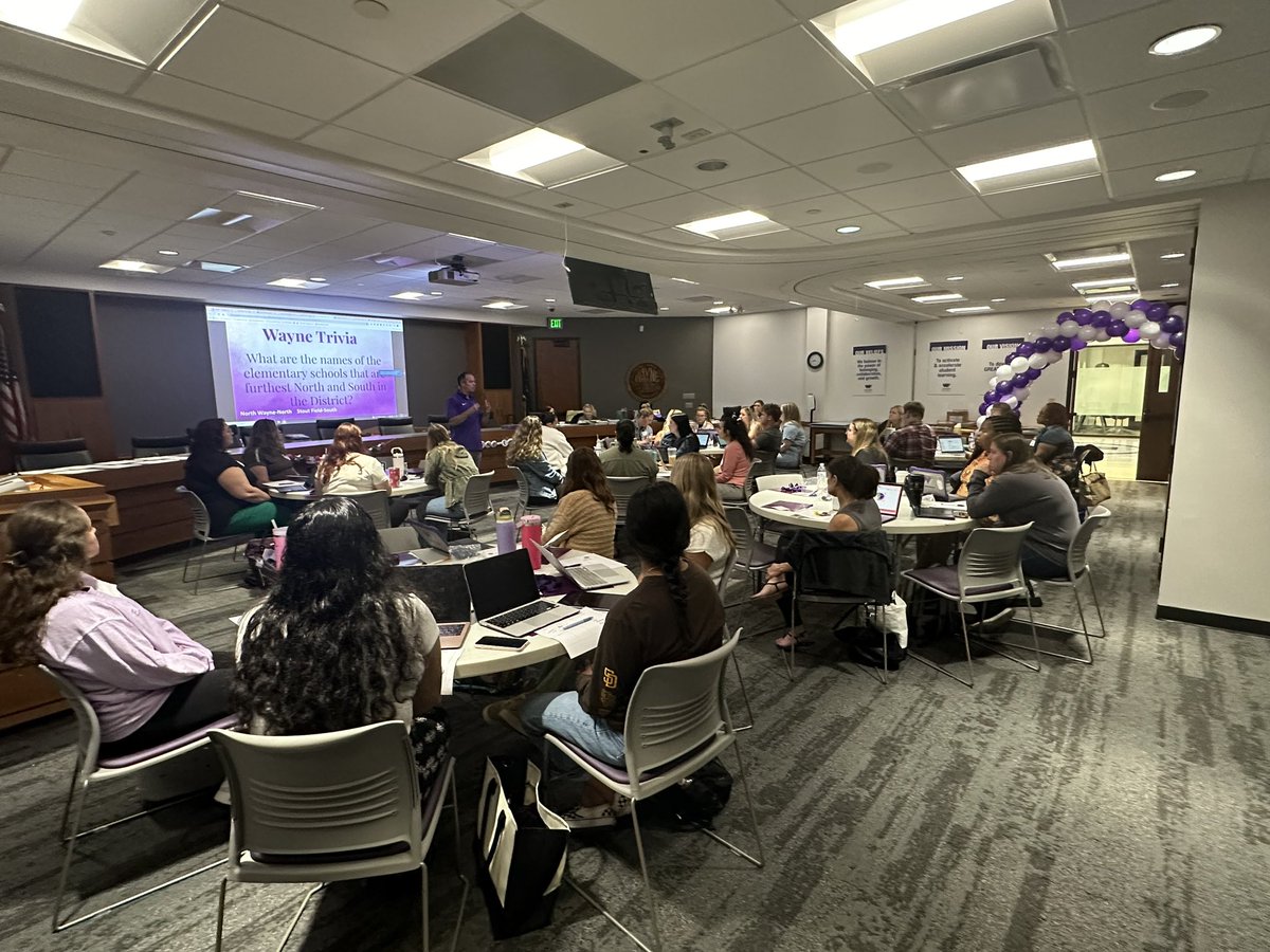 Welcoming our new <a href="/WayneTwpSchools/">We Are Wayne</a> elementary teachers with <a href="/WayneTwpSuper/">Dr. Jeff Butts</a> this morning! #wearewayne