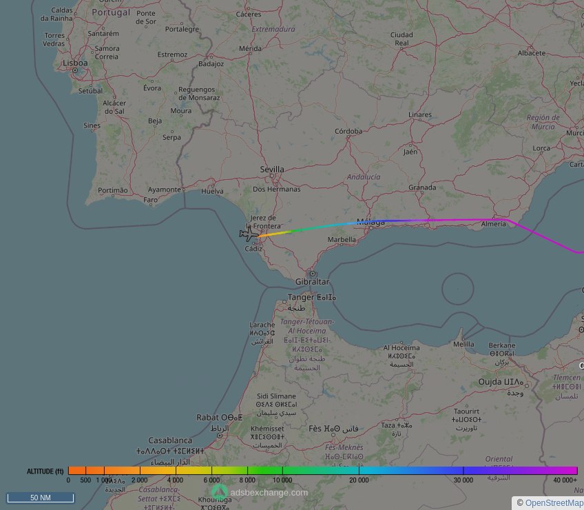 IntelskyB's tweet image. 🇺🇸 United States Air Force ✈️ GLF5 ( Gulfstream C-37A ) (01-0030, #AE115E) as flight #SPAR73 was just spotted over 🇪🇸 Cadiz, #Spain.

🔴 Live tracking:
global.adsbexchange.com/?icao=AE115E

🖼️ by doppio.sh