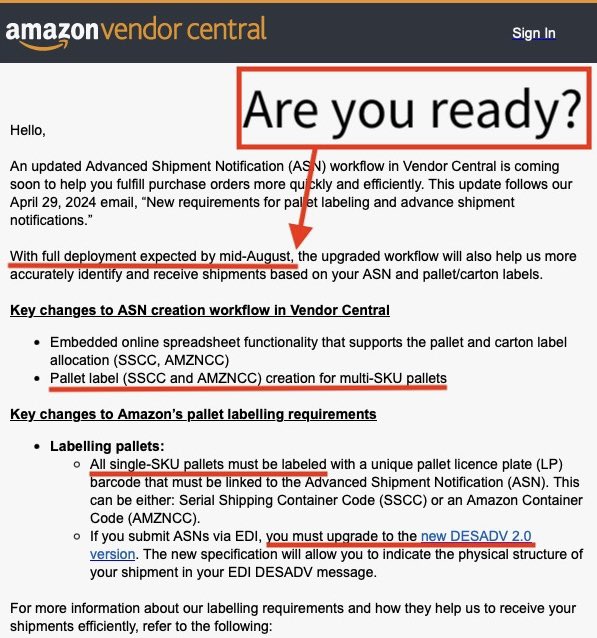 🖥️ Join us TOMORROW @ 1300 BST: Our Sales Director Chris Khoo will be discussing how to be prepared for upcoming changes to <a href="/amazon/">Amazon</a> Vendor and how proper License Plate Receive (#LPR) can reduce and prevent #shortages before they occur. 

👉 Register here: lnkd.in/gfs3HKkP
