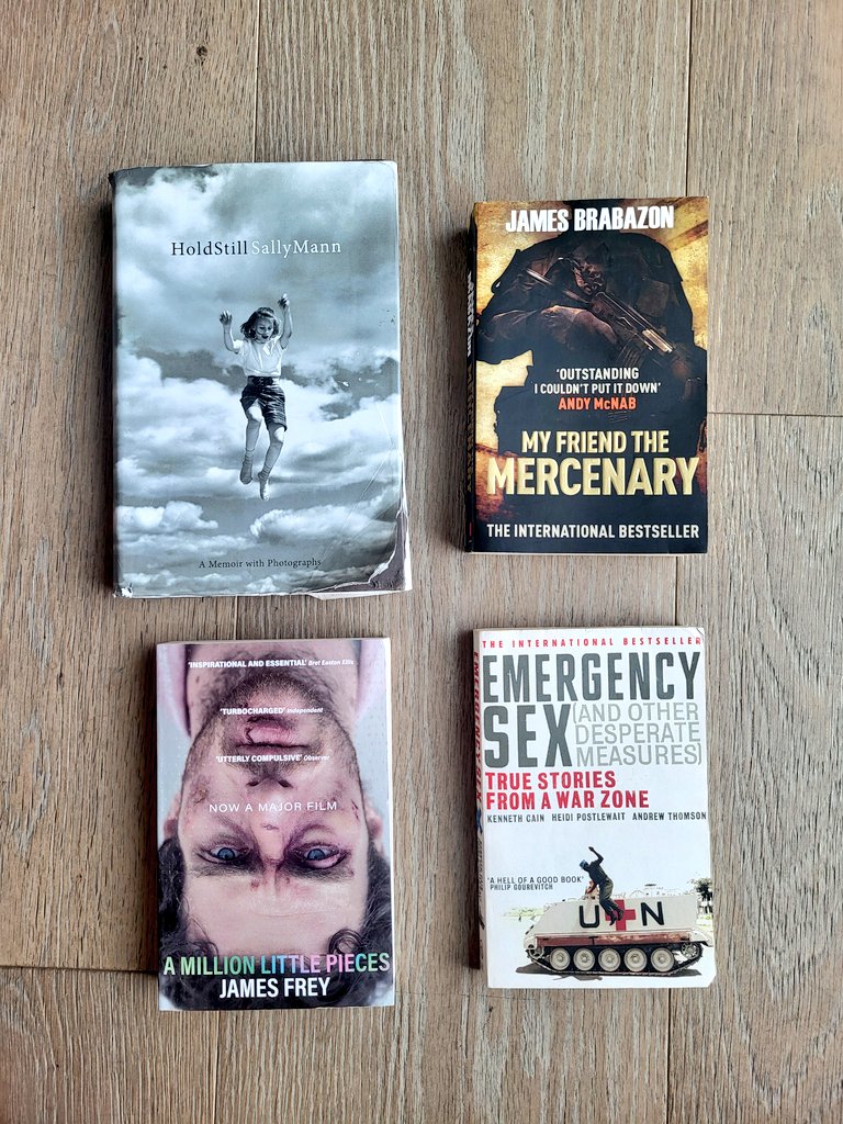 M_Pietersen_'s tweet photo. When the directive at work is for everyone to assemble a small collection of favourite books for a gift box for a collegue on prolonged sick leave and now the whole office knows how weird you are... https://t.co/2I7GIboz0s