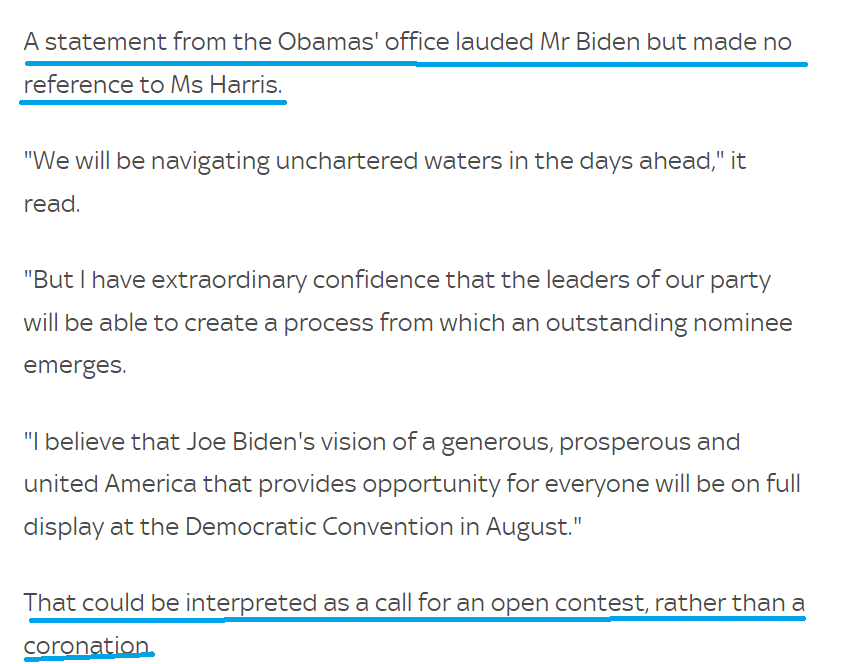 Gretch4Pres's tweet photo. Obama is the king (queen) maker for the Dems. If he & Pelosi are calling for an "open convention" it means 1 thing. 

They want to see if there is a better option than Harris. 

You know who that is right?
Big $Gretch'en Whitmer

🇺🇸Future President or VP 🇺🇸
@Gretch4Pres
