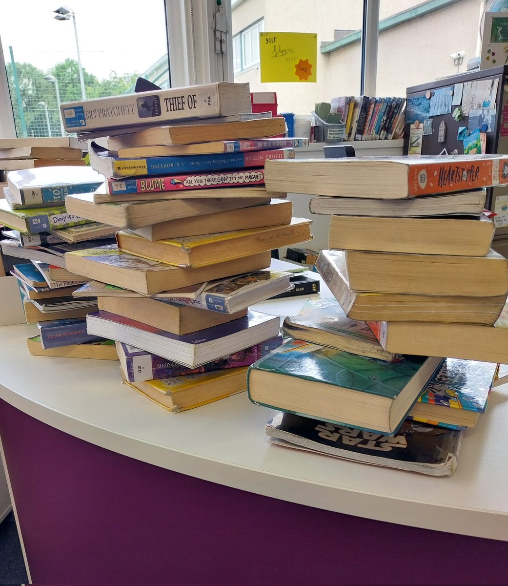 End of year book amnesty going nicely so far. Seeing books we haven't seen for some time...