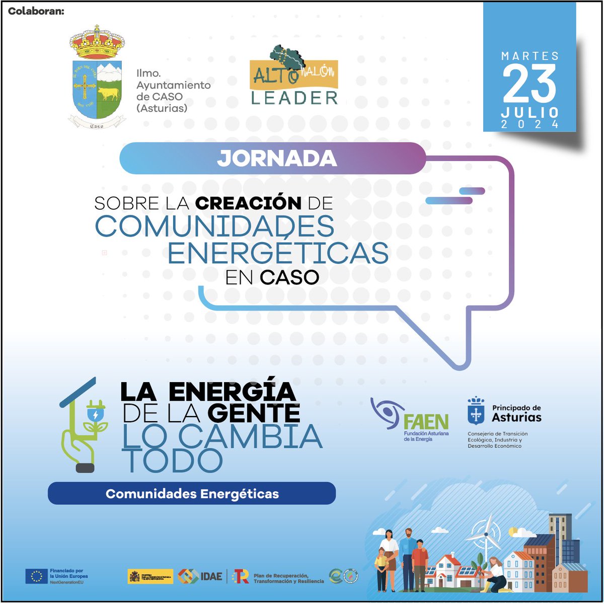 FundacionFaen's tweet photo. El día 23 de #julio estaremos en el concejo de #Caso, en otra jornada sobre la Creación de #ComunidadesEnergeticas junto con @casoredes y el GDR del Alto #Nalon. Será a las 12:00h en el Centro de interpretación del Parque Natural de Redes.
📩otcfaen@faen.es
#energia #OTCFaen https://t.co/xHVG0T5u7f