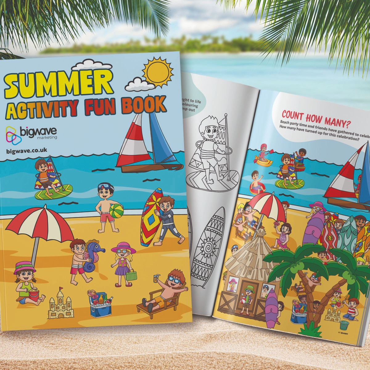 🌞 Our summer activity pack - perfect for local schools, community groups, or as a downloadable resource on your website! 📖

Each booklet features your logo and can be customised with your own adverts or promotional messages.

Contact us today: tomgozna@bigwave.co.uk

#SummerFun