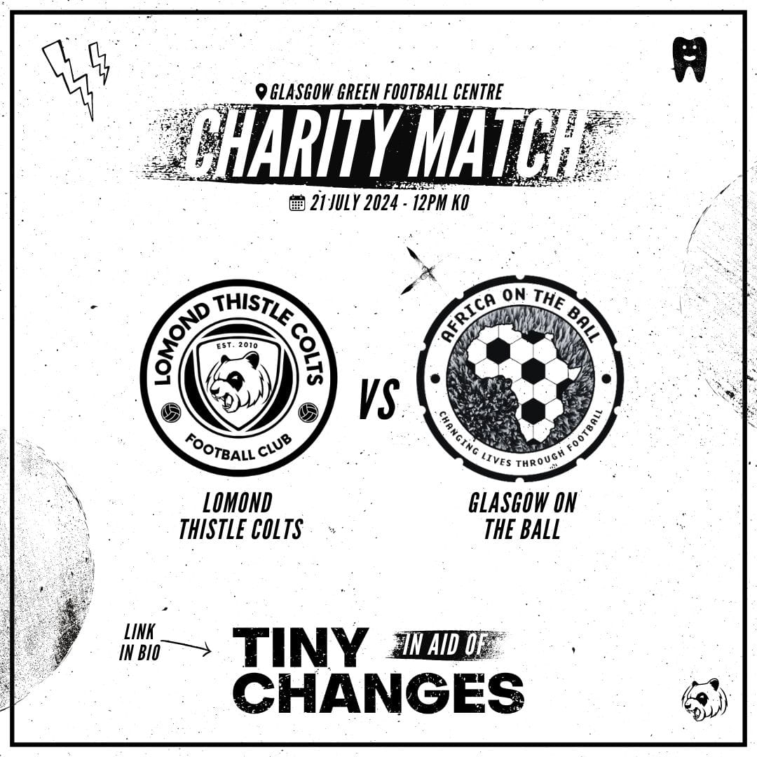 Tiny Changes (@tinychanges) on Twitter photo A huge thank you to <a href="/LTColtsFC/">Lomond Thistle Colts</a> and <a href="/GlasgowOn/">Glasgow on the Ball</a> for their amazing fundraising this weekend π©·
They hosted a charity match at Glasgow Green and raised a brilliant sum of money for Tiny Changes in the process.
Thank you to everyone who got involved β½οΈ A huge thank you to <a href="/LTColtsFC/">Lomond Thistle Colts</a> and <a href="/GlasgowOn/">Glasgow on the Ball</a> for their amazing fundraising this weekend π©·
They hosted a charity match at Glasgow Green and raised a brilliant sum of money for Tiny Changes in the process.
Thank you to everyone who got involved β½οΈ