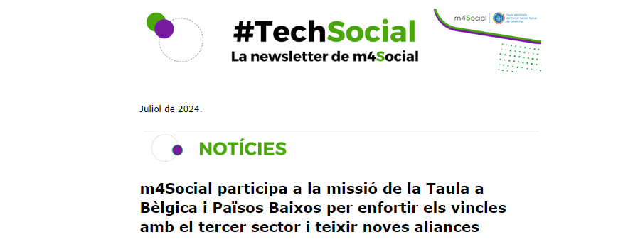 m4_social's tweet photo. 📲💡 Vols estar al dia sobre la innovació i la tecnologia d’impacte social?
Subscriu-te al butlletí #m4Social i no et perdis la pròxima edició ➡ https://t.co/IZa4Us2EEx https://t.co/IUFLgJjpW4
