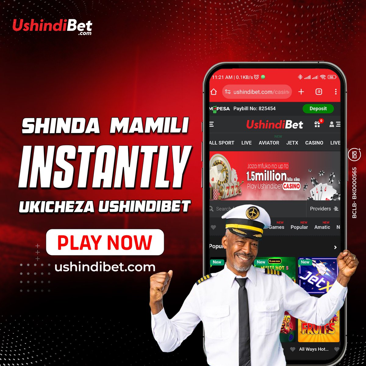 ushindibetkenya's tweet photo. Shinda Mamili Instantly ukicheza Ushindibet .Wins ni Instant Minimum stake ni 10 Bob ,PLAY> https://t.co/xRtQn5PRXV
#KujiaKejaYako #EconomicTerrorists #EnoughIsEnough #EconomicShutDown #GenALL #MbelePamoja #OccupyCLE #mbadi #Trump #JoeBiden #Democrats #OccupyJKIA#MainaAndKingangi https://t.co/5SVyqhuDmS