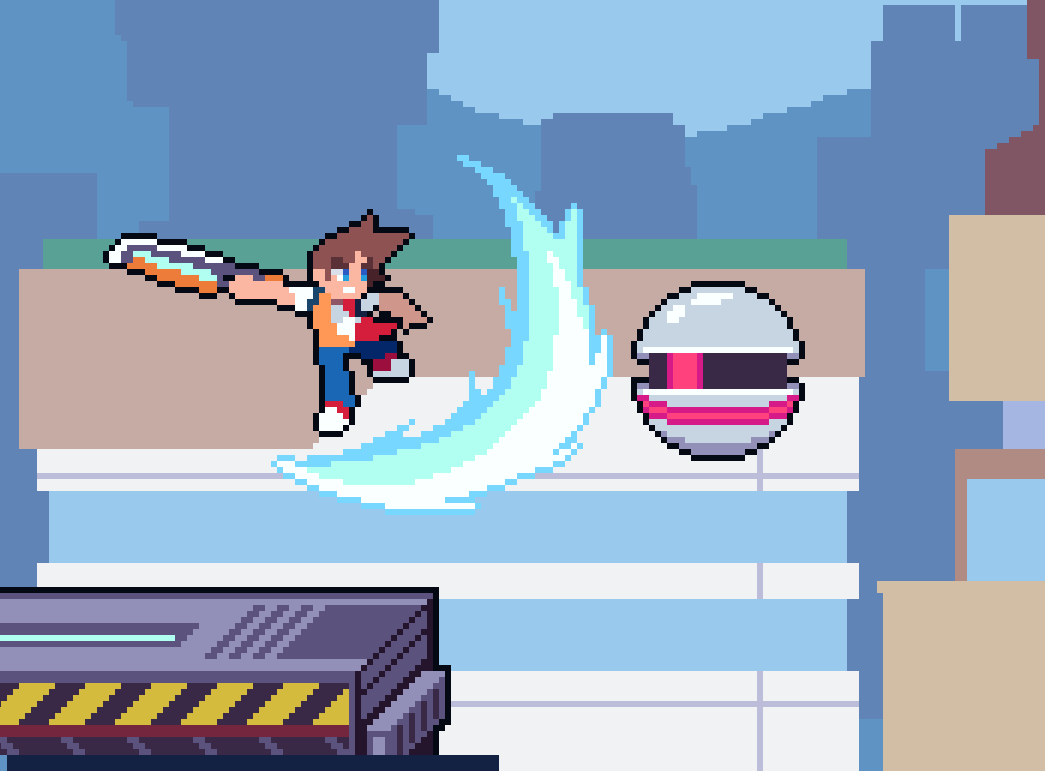 Fight against hordes of evil robots!
#indiedev #gamedev #indiegame #pixelart  #IndieGameDev