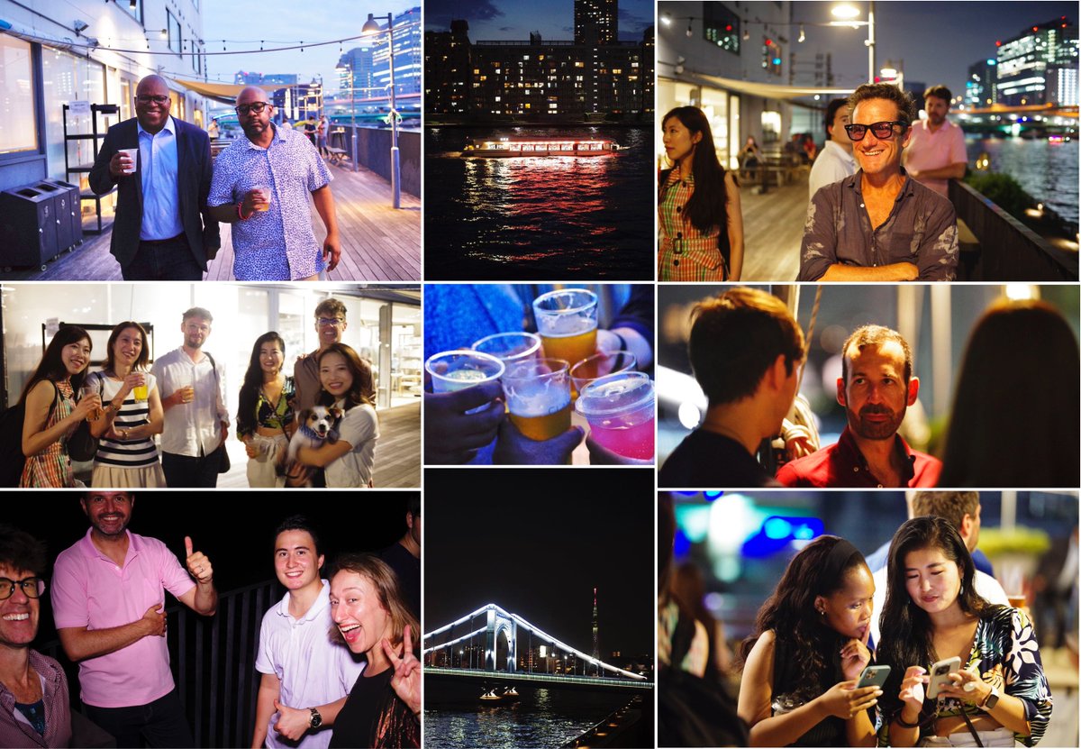 ConceptDesignIO's tweet photo. Another great time at the most recent Tokyo Garden Party 🌿🗼🎉 A refreshing location in Sumida, with a great view of Tokyo Skytree @ Clann by the River.

Connect for the next event in August :
Community (LI): https://t.co/t8Z6eviC1h
Events (Luma): https://t.co/47x9eyXU91 https://t.co/zTmE0ACrwt