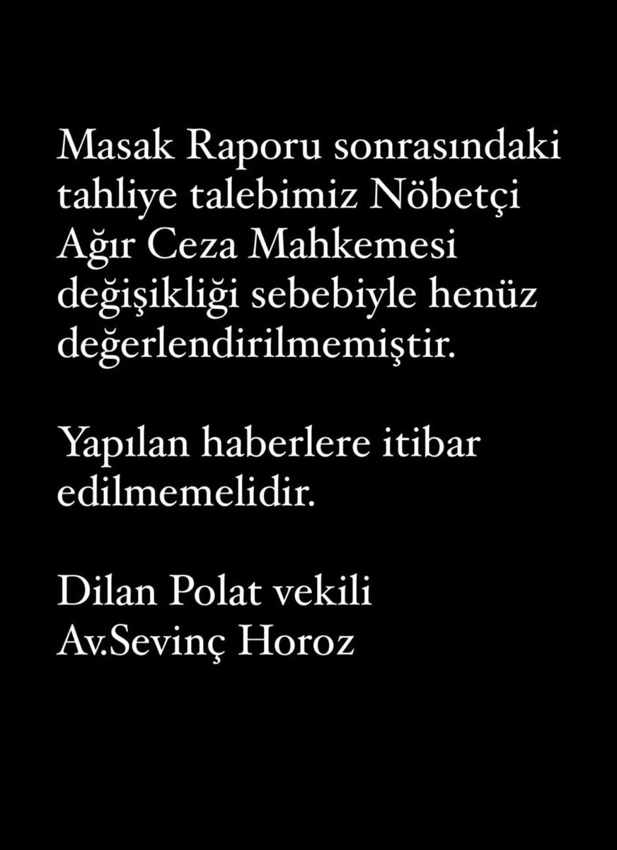 Dilan Polat tahliye talebi reddedildi algısı oluşturulmaya çalışılıyor!