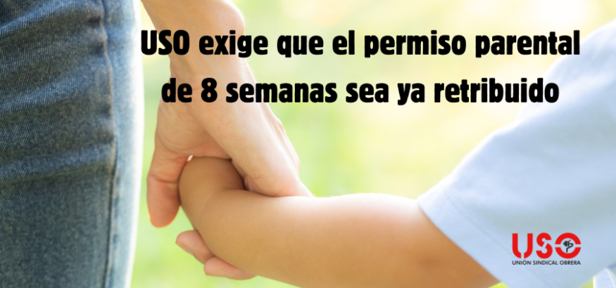 #USODenuncia que el permiso parental de 8 semanas sea ya retribuido ante el anuncio de posponer la entrada en vigor.

#USO ha instado a que se cumpla al completo con la legislación europea como dicta la Directiva.

¡Exigimos que sea ya! 💪

uso.es/uso-exige-que-…