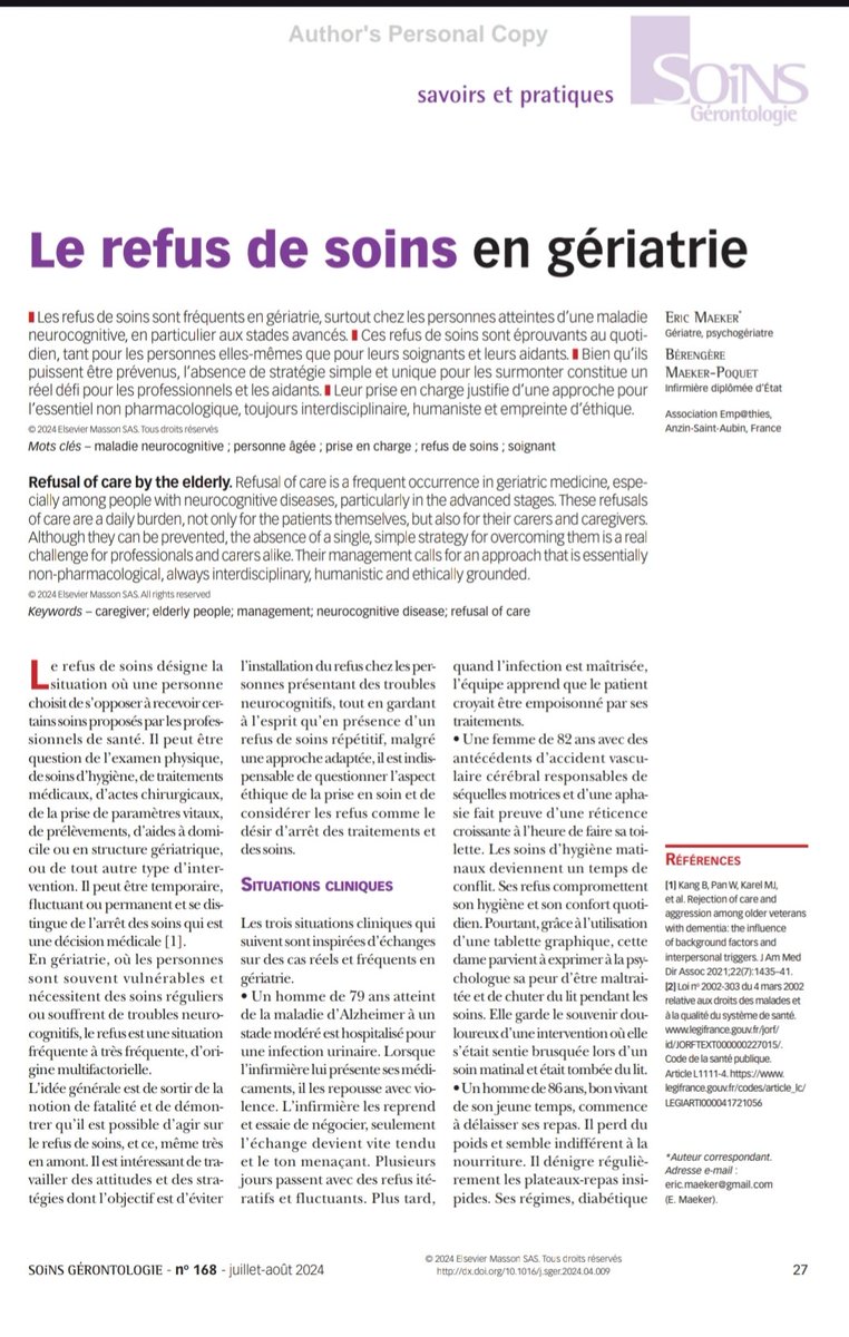 DrMaeker's tweet photo. Un de nos meilleurs articles !
Clair, direct, pratique https://t.co/nwTwnvTclN
