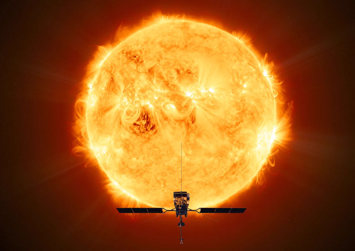 Spacecraft in front of the Sun