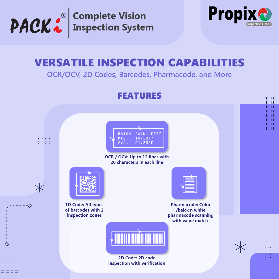 PropixTech's tweet photo. Meet Packi: The Complete Vision Inspection System for Your Needs!  Equipped with high-resolution smart cameras and state-of-the-art illumination, Packi ensures flawless inspections across various applications. Swipe to explore its powerful features!  #VisionInspection #SmartTech https://t.co/kwjQG3dsPp