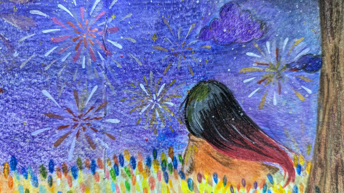 dan_doodleart's tweet photo. 夏天就讓人想到煙火
絢爛煙火跟稍縱即逝的summer love
燦爛的夜空被花火點亮
像生命中遇到的每個人
不分好壞，都點亮了自己的夜

#watercolors #pencildrawing #sketchbook https://t.co/ozaevkQEgI