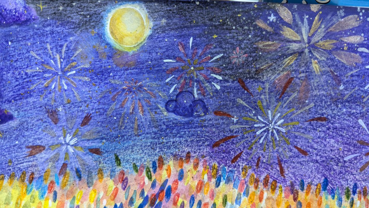 dan_doodleart's tweet photo. 夏天就讓人想到煙火
絢爛煙火跟稍縱即逝的summer love
燦爛的夜空被花火點亮
像生命中遇到的每個人
不分好壞，都點亮了自己的夜

#watercolors #pencildrawing #sketchbook https://t.co/ozaevkQEgI