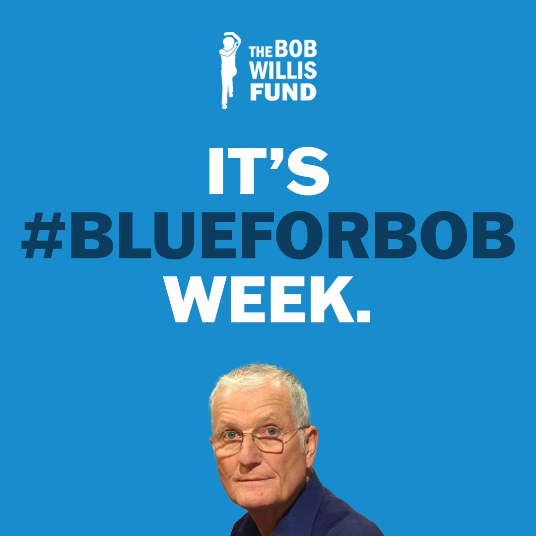 It's our biggest week of the year! 🥳

Please join us in raising as much money and awareness as possible in our fight against prostate cancer in the name of Bob Willis 💙

#BlueForBob returns THIS Saturday 😍