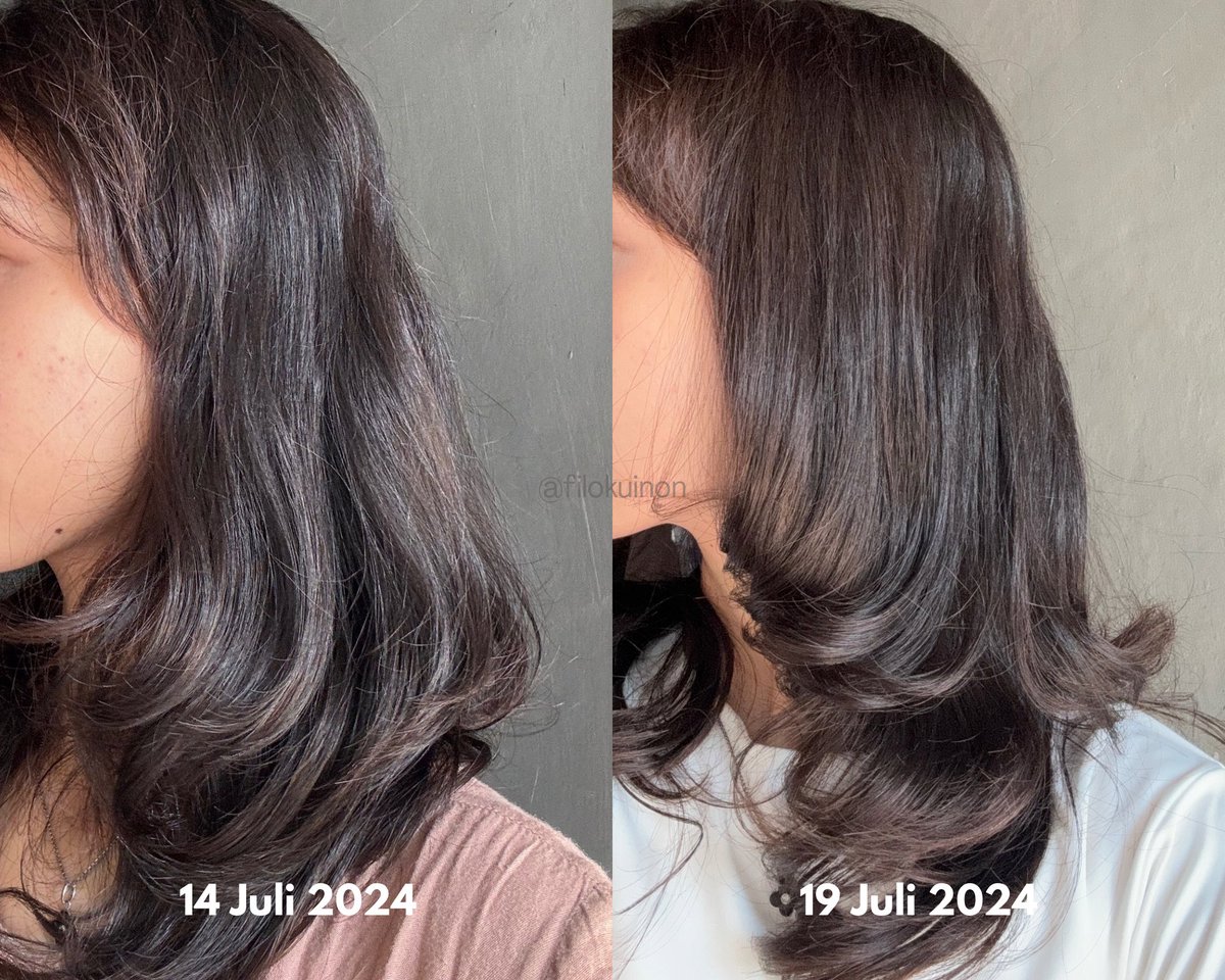 LOOK AT THE DIFFERENCE 😭🫴🏻✨

Nyesel baru nyobain haircare ini ternyata beneran bagus bgt bikin rambut lebih smooth &amp; shinyyy!!! 🥹🫶