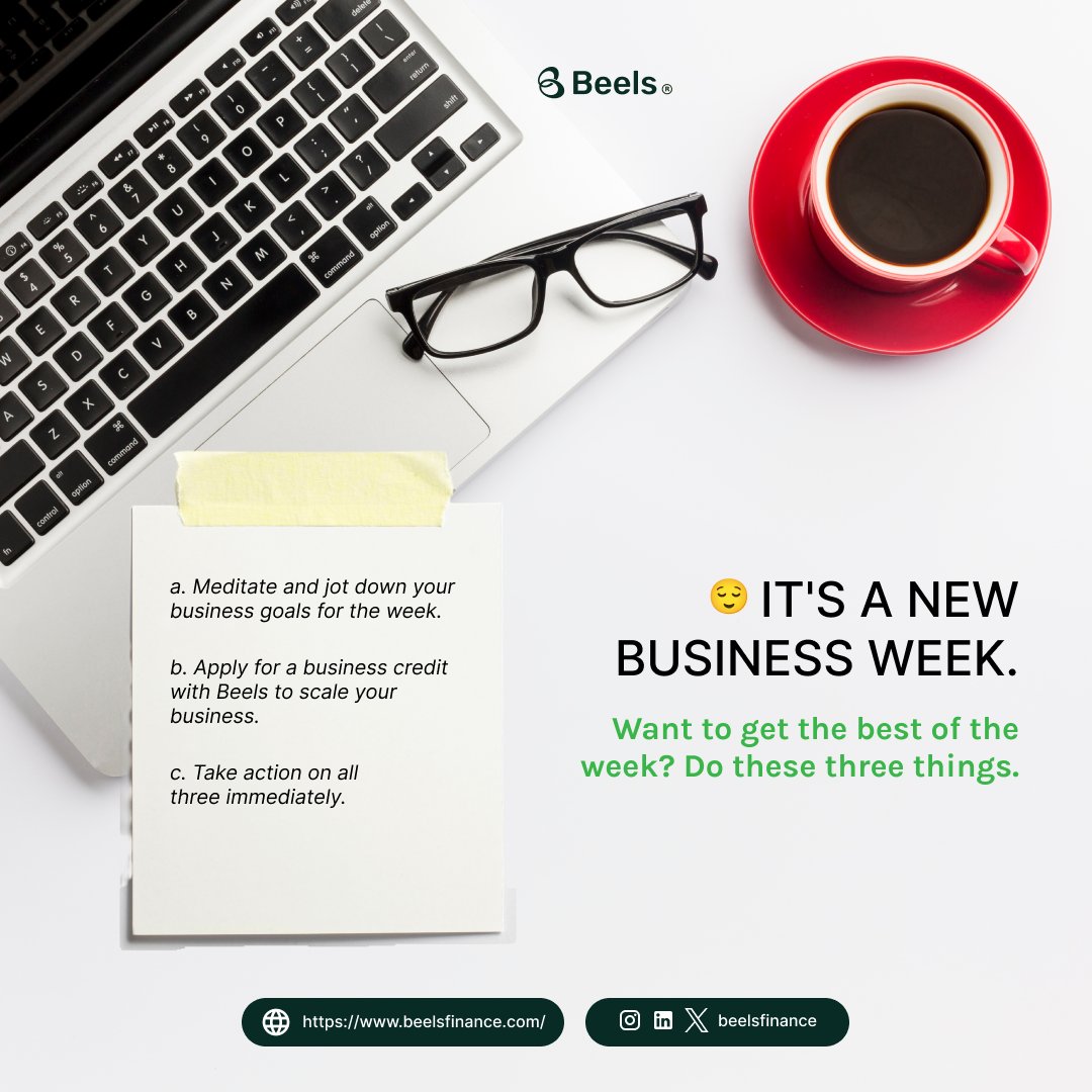 Beelsfinance's tweet photo. Happy New Week, Beelars! 🎉🎊
Ready to scale your business with a business credit from Beels, click the link below to get started immediately!
https://t.co/qD2rgMguGp
#Beels
#Credit
#Business
#Monday https://t.co/E2ayjCtcDV