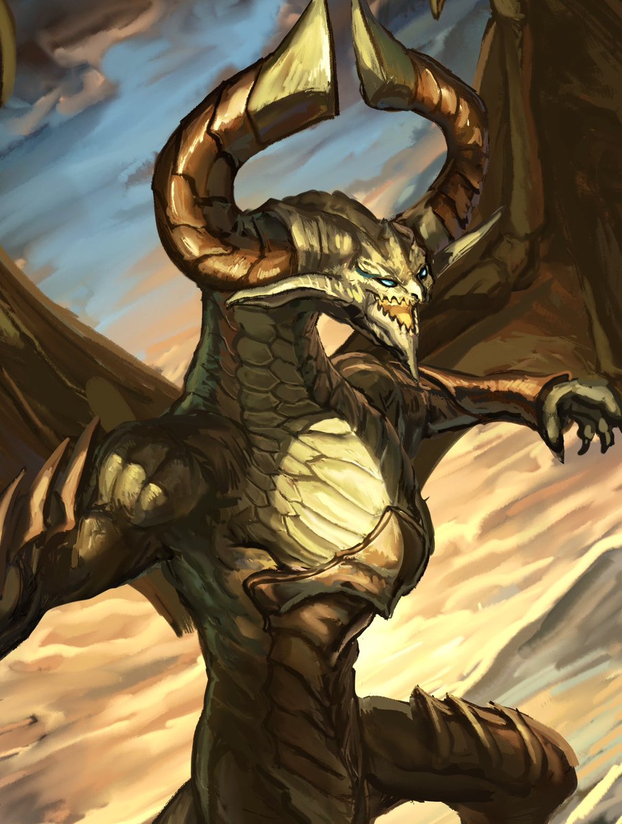 デュエプレ参戦、ニコル・ボーラス描いてます #デュエマ #デュエプレ