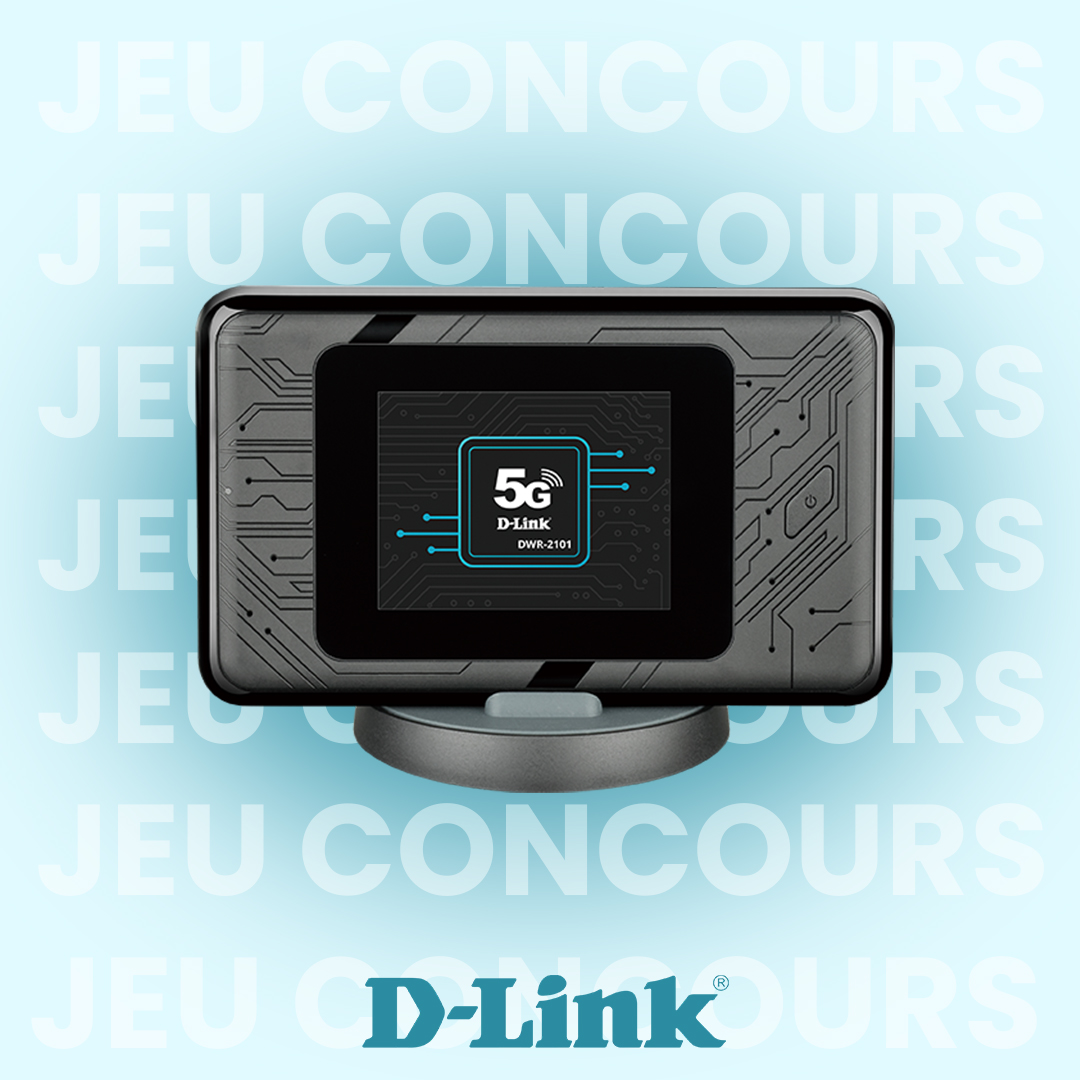 Emportez le Wi-Fi dans votre valise pour cet été !

Tentez de remporter notre Hotspot mobile 5G Wi-Fi 6
DWR-2101 et libérez toute la puissance de la 5G et du Wi-Fi 6.
​
Pour être tiré au sort :​
RT + Follow <a href="/DLink_France/">D-Link</a>
​
TAS du gagnant dans une semaine​

#concours #jeuconcours