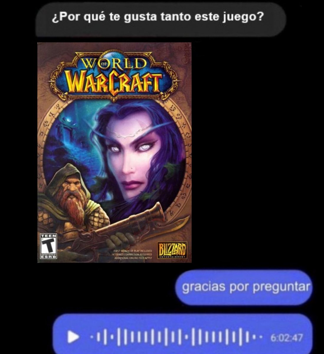 PatriRoxas95's tweet photo. Gracias por preguntar 😌

#worldofwarcraft https://t.co/9ucLMeU8Bj