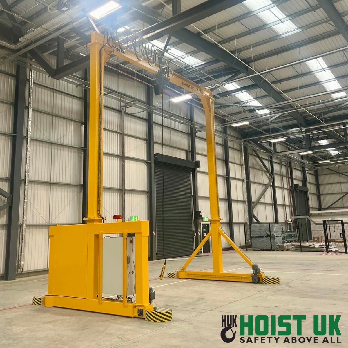 Just installed! Our latest motorised gantry with battery pack is now up and running, delivering seamless and efficient lifting solutions. 

Discover the difference at hoistuk.com or talk to our sales team on 0151 334 7682.