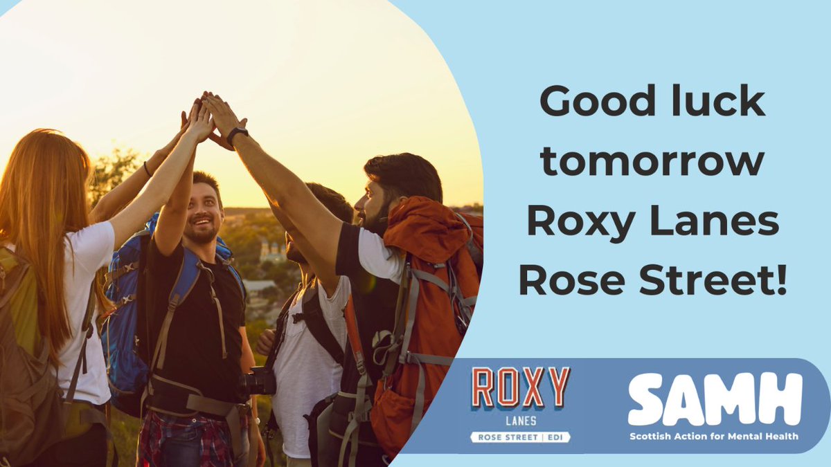 🎳Wishing the team at <a href="/RoxyLanes/">Roxy Lanes</a> Rose Street in Edinburgh the best of luck for tomorrow as they attempt to walk the Water of Leith 13-mile trail, whilst carrying a full set of bowling balls! All in aid of <a href="/SAMHtweets/">SAMH</a>
If you're in Edinburgh tomorrow please give them a big cheer🩷