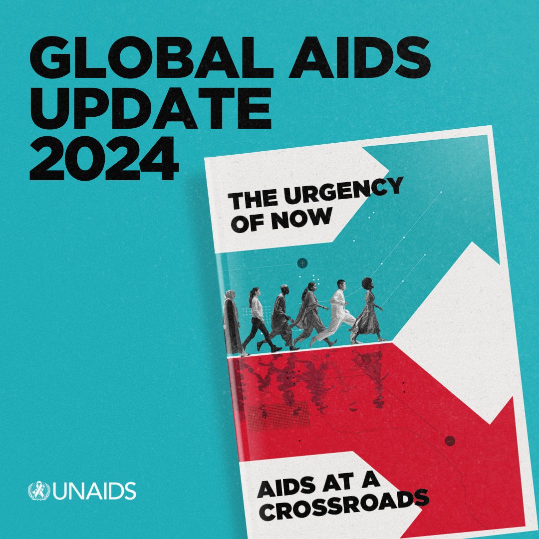 Leaders have two choices: 
1. Take urgent action now to reduce new HIV  infections  &amp; protect the health of their populations
2. Delay action &amp; risk increased infections, which will impact the country's health &amp; prosperity. Read the #GlobalAIDSUpdate2024👉crossroads.unaids.org