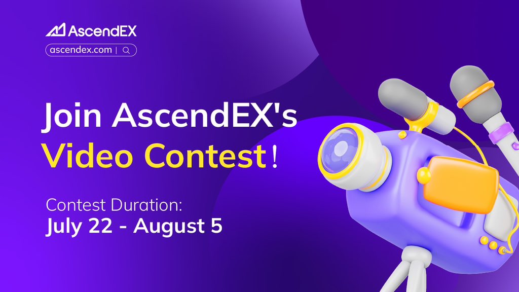AscendEX_'s tweet photo. 💥Create an Educational Short-Form Video Showcasing #AscendEX Features or Products and Win Exciting Prizes!

🥇 1st Place: 150 USDT
🥈 2nd Place: 100 USDT
🥉 3rd Place: 50 USDT

✅Contest Duration: July 22 - August 5

To Enter:

🔹 Post your video with #AscendEX
🔹 Follow & repost this tweet.
🔹 Fill out the form: https://t.co/mJMF51cZqi

💰Winners will be selected based on creativity, authenticity, and video views. All decisions by the AscendEX team are final.

🤝🏻Join our Telegram chat for more updates https://t.co/17FuV2jtg1

AscendEX: Ascend in Trading, Lead in Memes! 🚀✨

 #AscendEXVideos #Contest