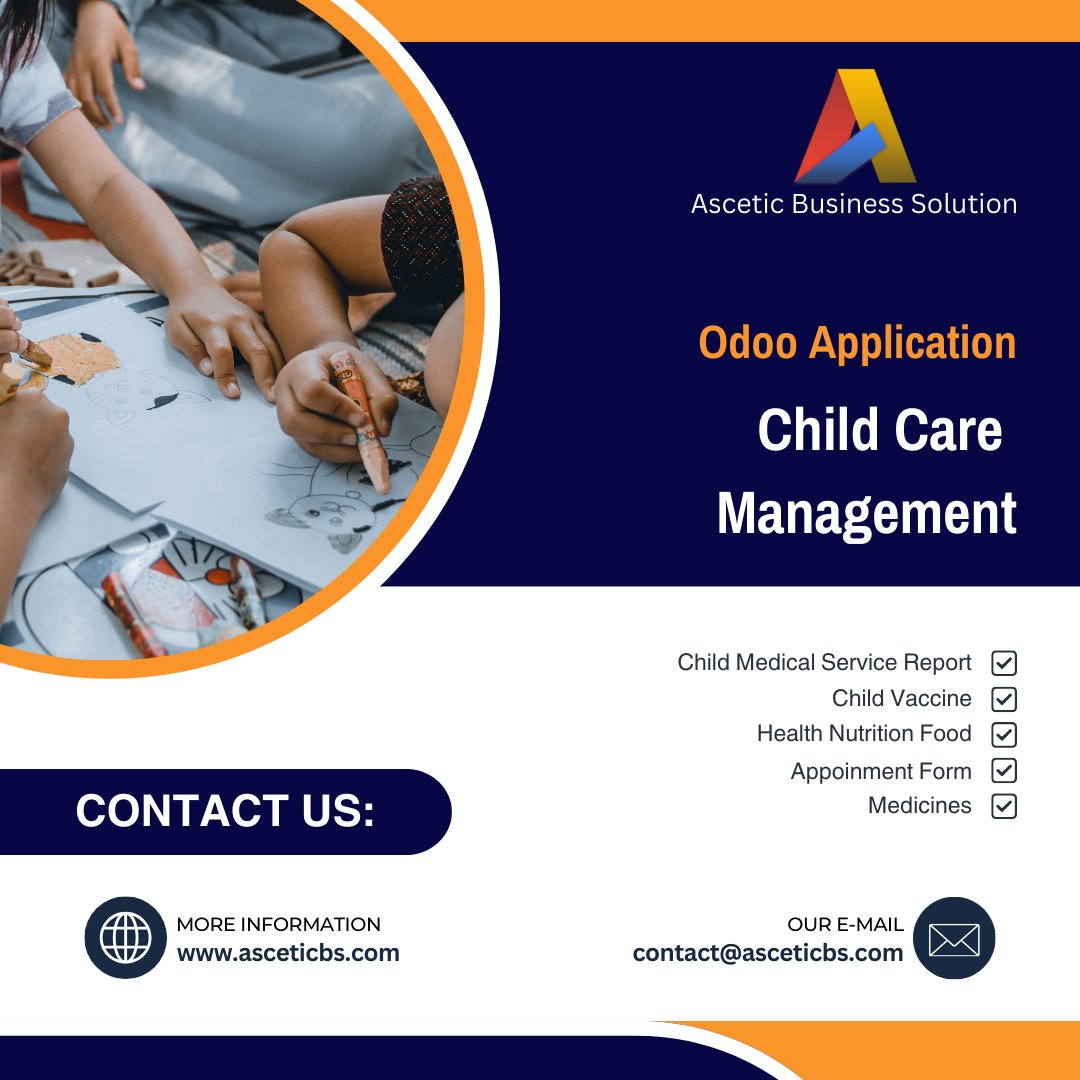 AsceticBs's tweet image. Streamline your child care operations with Odoo&apos;s Child Care Management module, offering seamless scheduling, attendance tracking, and billing automation.

Get the Application: bit.ly/4cABG0M

Contact: bit.ly/3Z6iwtk

#Odoo18 #OdooVersionUpgrade #Odoo #OdooApps