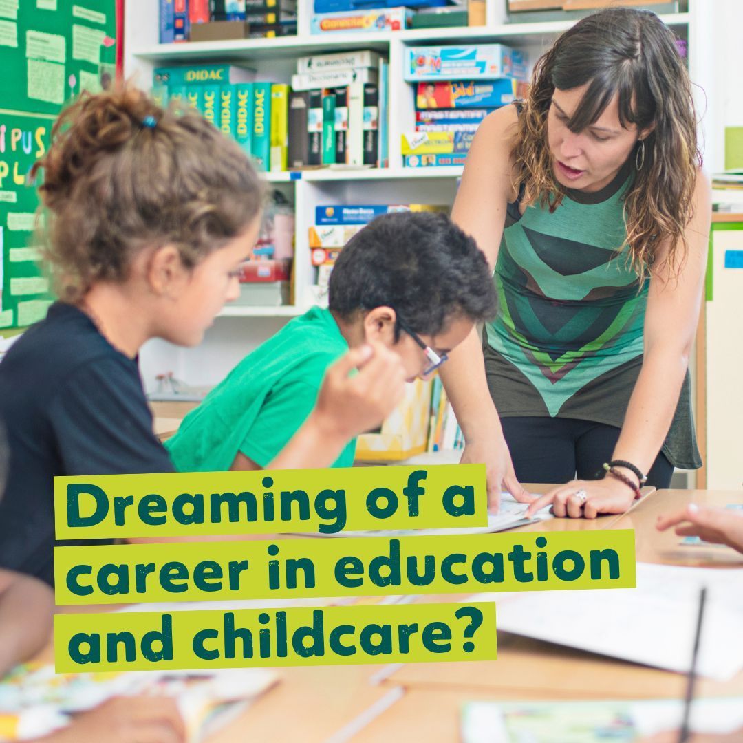 WEAadulted's tweet photo. Shape the future by working in education and childcare  🏫

We will provide you with the skills to help you find rewarding work in schools and childcare. Click here for more information and take that first step towards a new you today ➡️ https://t.co/TagXs1nIpM https://t.co/Wru95OAZit