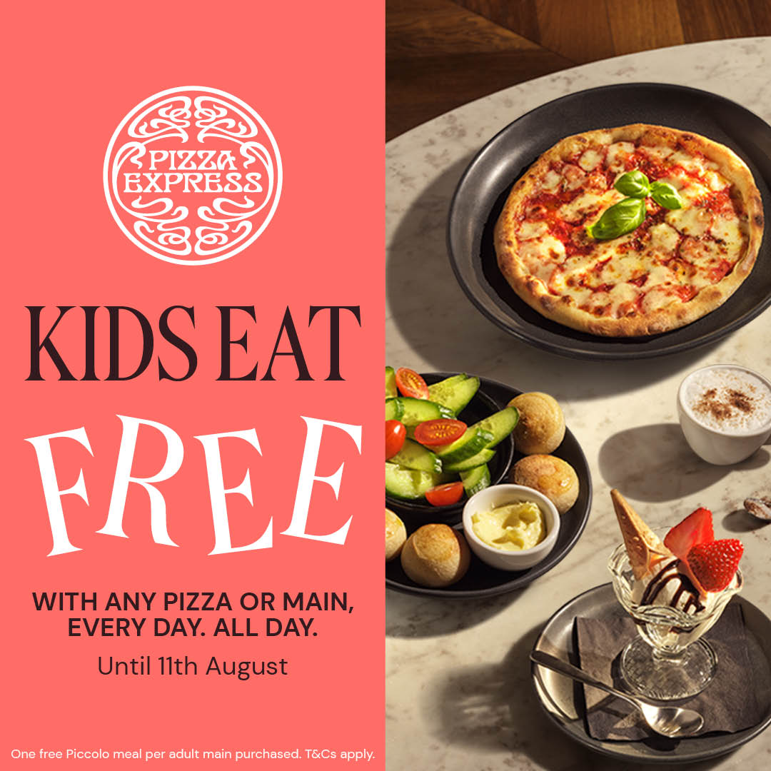 hq_watford's tweet image. Kids eat free with any pizza or main, every day, all day this summer at @PizzaExpress.  Valid from 11th July until 22nd August. T&amp;amp;Cs apply. 

#atriawatford #pizzaexpress #kids #eastfree #summer
