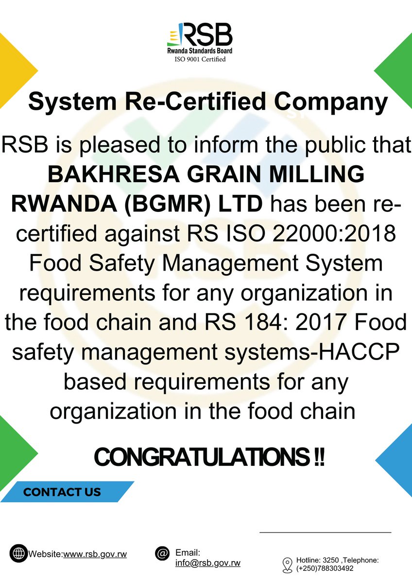 Rwanda Standards Board tweet media