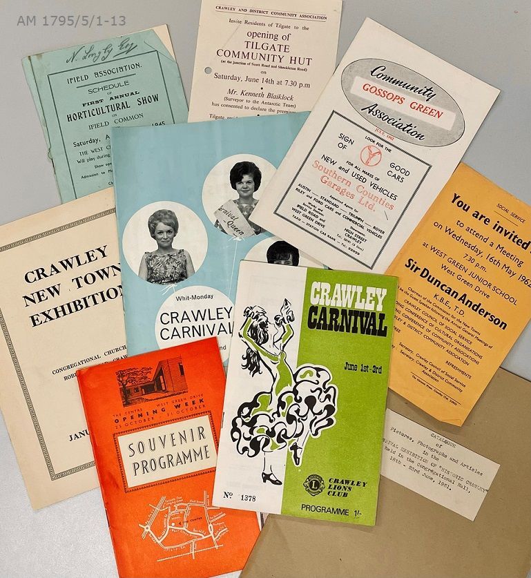 As well as the #CrawleyNewTown archive, we also hold records of Crawley Community Association. The Association were absolutely vital with helping to integrate migrants from London with the "old towners" during the 1950s, offering assistance and promoting local events 👋